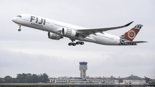 斐济航空第一a350 - 900 a350xwb。