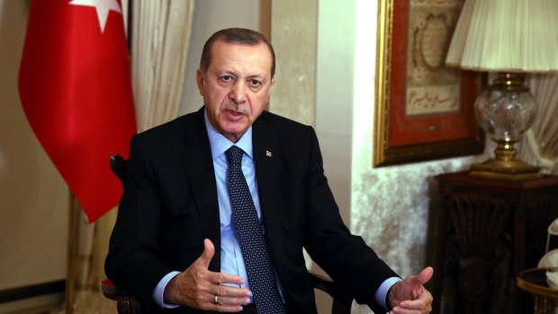 Turkey's President Recep Tayyip Erdogan, after the Russian ambassador Andrei Karlov's assassination earlier on Monday.