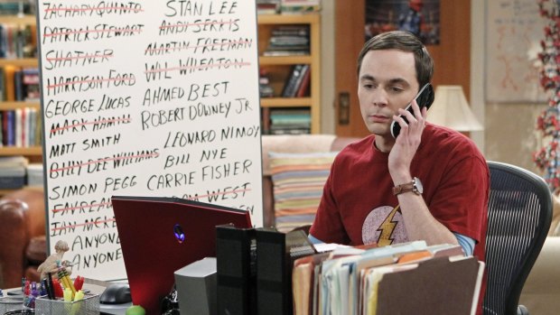 Crazy smart: Jim Parsons as Sheldon Cooper in <i>The Big Bang Theory</i>.