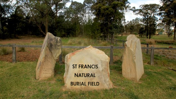 A natural burial site in Kemps Creek, Sydney.