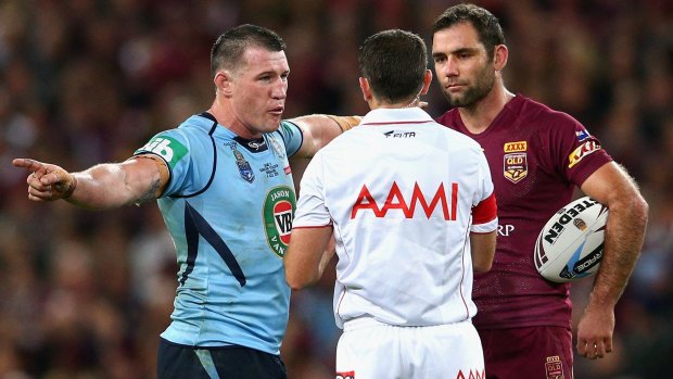 Official complaint: NSW insiders feel Blues skipper Gallen is not given the same respect as Queensland counterpart Cameron Smith.