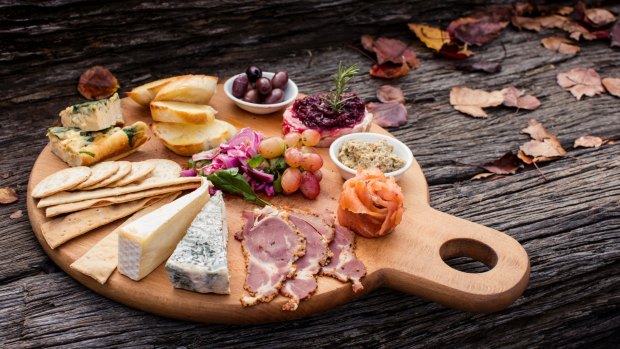 Cheese board from High Valley Mudgee Cheese Co. 