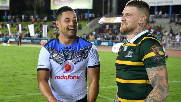 American dream? Hayne is currently training with the Fiji world cup squad.