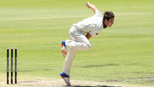 Test chance: Hilton Cartwright bowling for Western Australia.