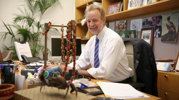Indigenous Affairs Minister Nigel Scullion in his office at Parliament House.