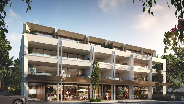 An artist's impression of the previous version of Bronte Place.  Developers are seeking to add a storey and seven extra apartments on top of what is shown.