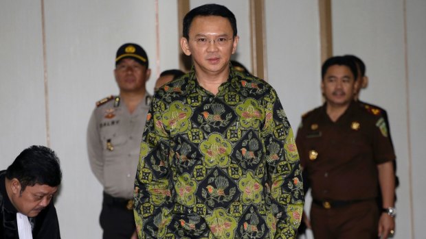 Former Jakarta governor Basuki ''Ahok'' Tjahaja Purnama. 