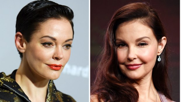 Actresses Rose McGowan (left) and Ashley Judd are among the actresses said to have been paid off by Harvey Weinstein to stay silent over allegations of sexual assault.