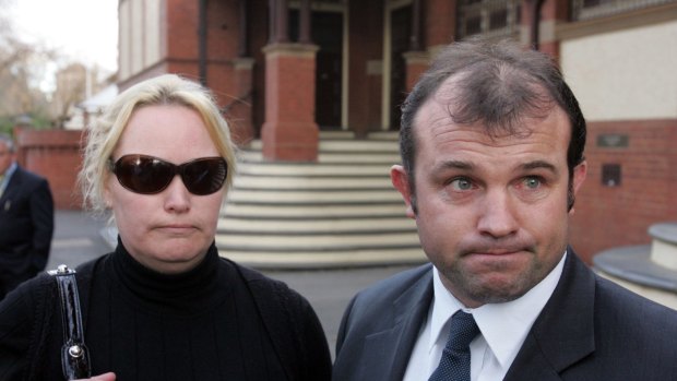 Former Rabbitohs playmaker Craig Field (right) struck Kelvin Kane in the head during a fight at the Kingscliff Hotel on the NSW North Coast.