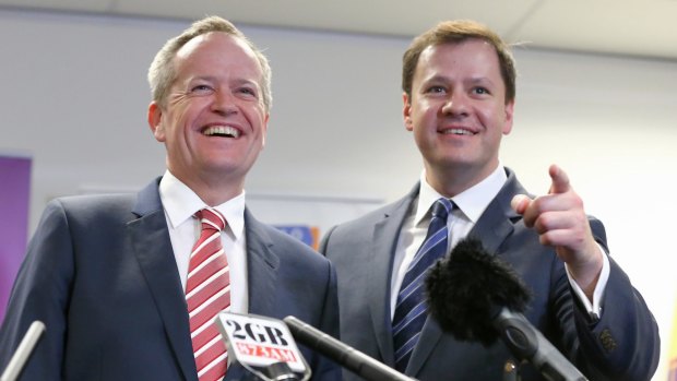 Labor's spokeman on digital innovation Ed Husic, pictured with leader Bill Shorten, says governments can be powerful customers for start-ups.