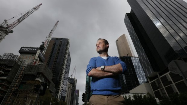 A man amid a construction boom: Tony Penna, long-term Southbank resident. 