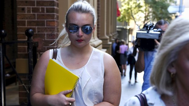  Jessica McNamara leaves the NSW Supreme Court.