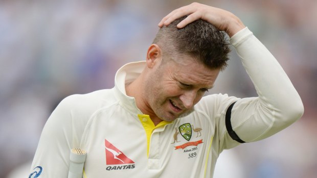 It's almost all over: Michael Clarke's Test career  seems too have gone for at least one match too long.