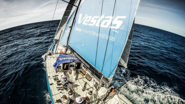 Australian Chris Nicholson is the skipper of the Danish vessel Team Vestas Wind.