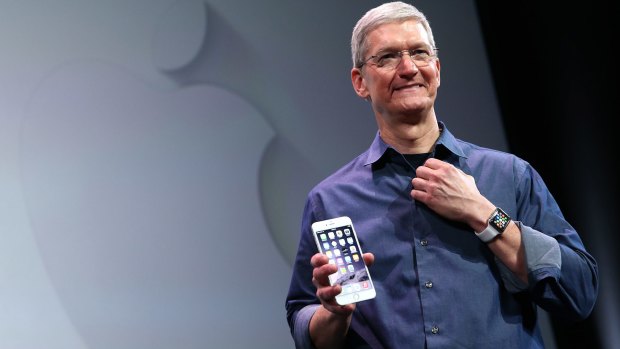 Apple CEO Tim Cook said revenue had grown 30 per cent over last year to $74.6 billion.