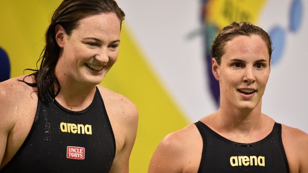 Family dream: Cate and Bronte Campbell will compete together in Rio.