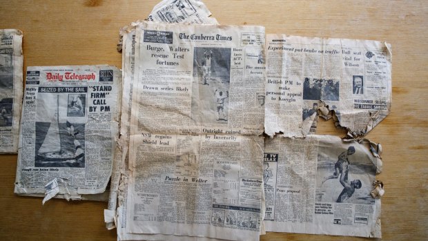 The Canberra Times from 1966 was among several papers found in the foundations of the Supreme Court.