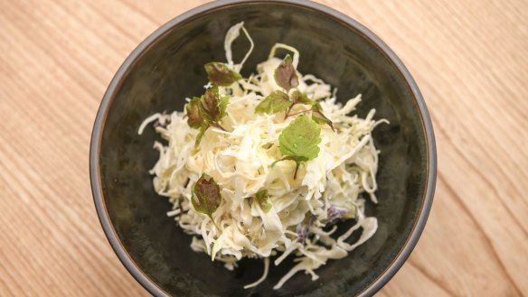 Slaw with a sly wasabi spike.