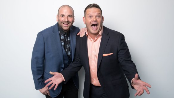 The 'emotional' one and the 'reasonable' one - ex-MasterChef judges George Calombaris and Gary Mehigan.