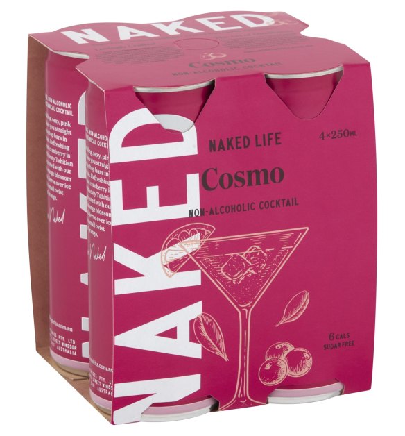 Melbourne business Naked Life makes a wide range of pre-mixed drinks that are zero per cent alcohol.
 