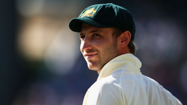 Devastating loss: Phillip Hughes died two days after being hit on the head by a bouncer during a Sheffield Shield game last year.