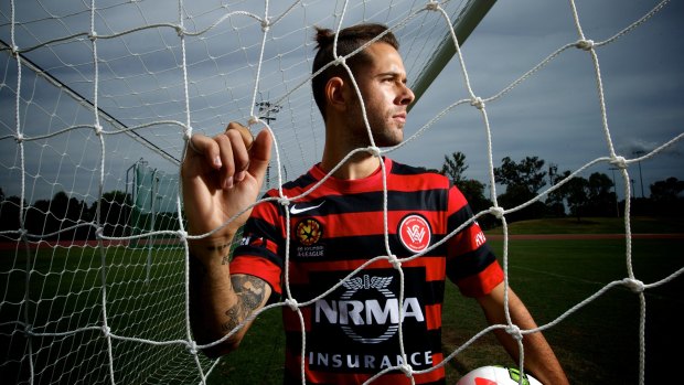 Looking to atone: Vitor Saba was sent off in his first Sydney derby and owes the Wanderers fans more on Saturday.