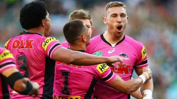 Silver lining: Bryce Cartwright put in another impressive display for the Panthers.