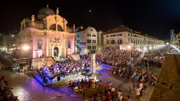 Dubrovnik's baroque architecture provides dramatic venues for its Summer Festival events. 