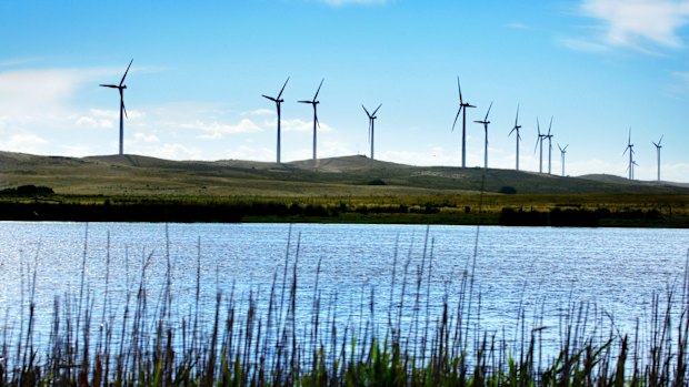 The Codrington windfarm in south-west Victoria. 