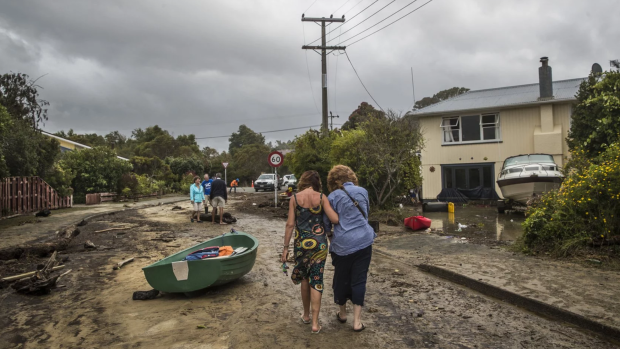 Residents of Mapua, west of Nelson, are faced with a huge clean up following flooding in the region.