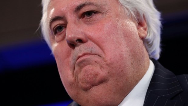 Palmer United Party leader Clive Palmer at the National Press Club on Monday.