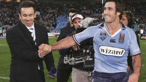Reunited? Fox Sports want Matthew and Andrew Johns to be the faces of their NRL coverage.