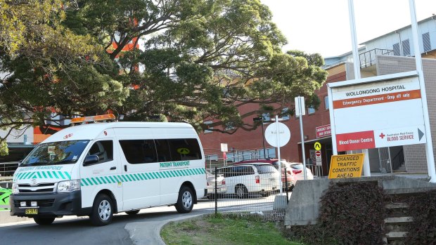 Shot fired: Wollongong Hospital.