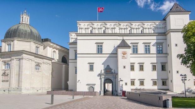 Palace of The Grand Dukes of Lithuania and National Museum in Vilnius, Lithuania. 