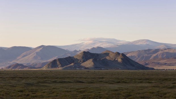 Mountain scene in the Sagsai Valley.