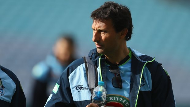 Fuming: Blues coach Laurie Daley.