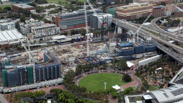 Developer Lend Lease has begun work on the massive redevelopment project at Darling Harbour.