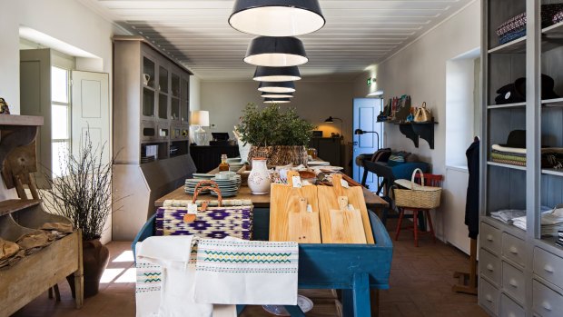 The farm shop at Sao Lourenco do Barrocal, a winery and boutique hotel,  sells local artisanal products. 