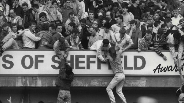 Sheffield Hillsborough - Soccer Stadium Disaster/April 1989 - Sheffield/England. (Photo by Express Newspapers).