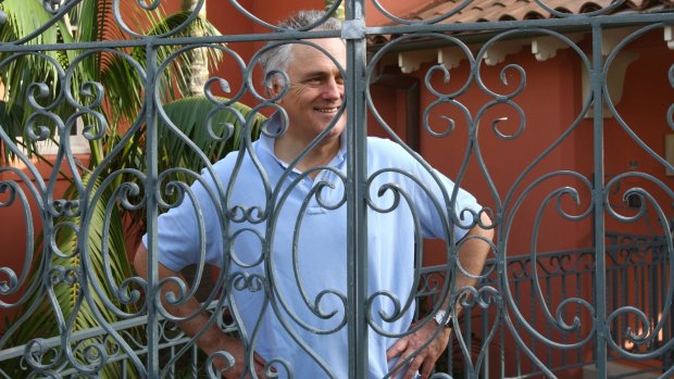 Malcolm Turnbull at his Point Piper home. The Prime Minister has a declared portfolio of six properties.