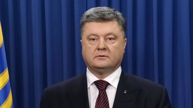 Ukrainian President Petro Poroshenko in Kiev on Tuesday. 