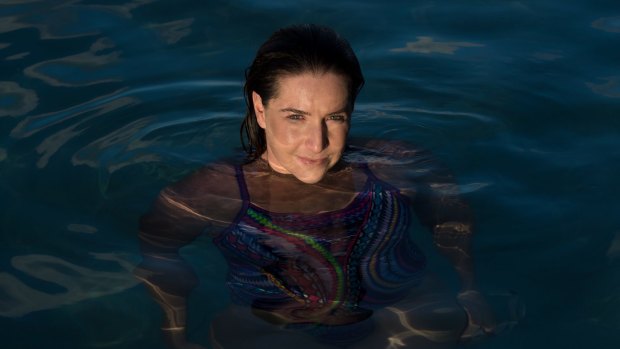 Rachelle Silver in Bronte Ocean Pool. The GP is training for an attempt to swim the English Channel to raise awareness of perinatal depression. 