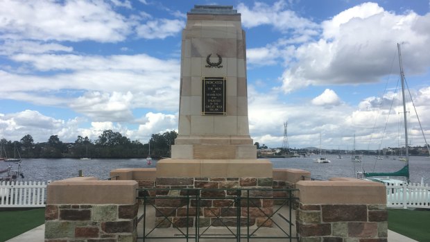 The war memorial at Cameron Rocks Reserve, Hamilton, has been restored and relocated.