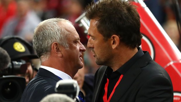 Derby shifting: Sydney FC coach Graham Arnold and his Western Sydney Wanderers counterpart Tony Popovic will have to wait a little longer for their next meeting.