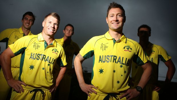 Confirmed: Members of the Australian World Cup squad at the MCA, Sydney.