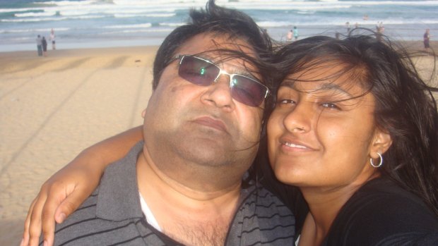 Aashima Goyal and her father, Praveen.