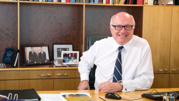 Attorney General George Brandis was laughed at for suggesting people contact Centrelink for assistance.