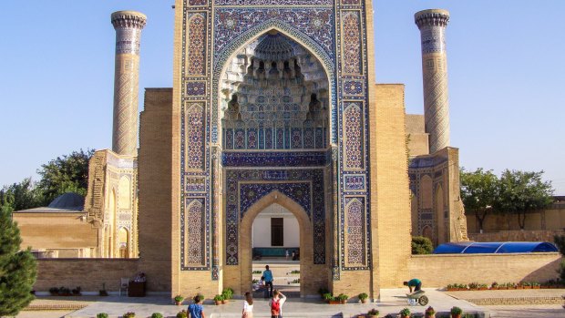 Tamerlane's tomb in Samarkand, Uzbekistan.