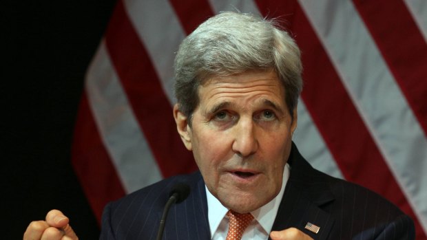 US Secretary of State John Kerry earlier this year. He has been named in the Texas suit. 