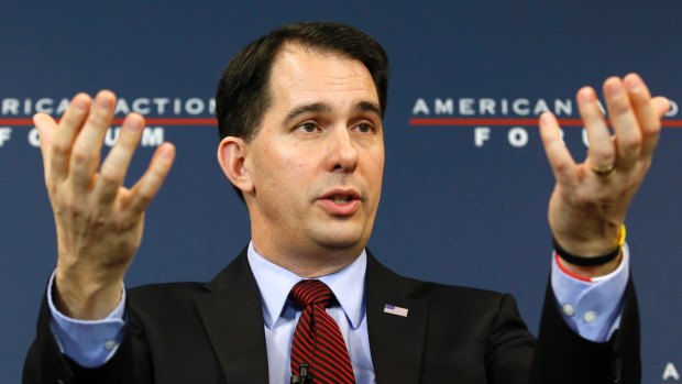 Wisconsin Governor Scott Walker has been caught up in uproar over Rudolph Giuliani's comments.